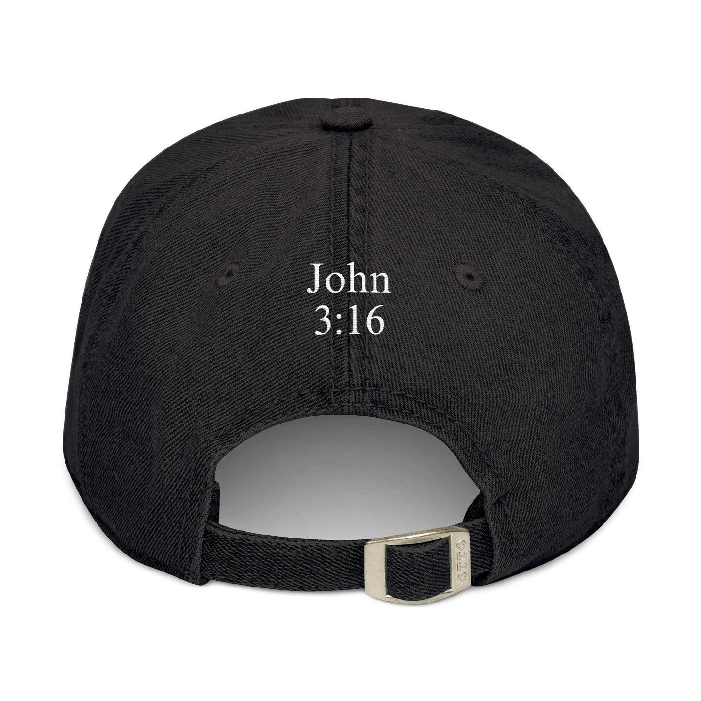 Embroidered Denim 'Child of God Logo' Hat