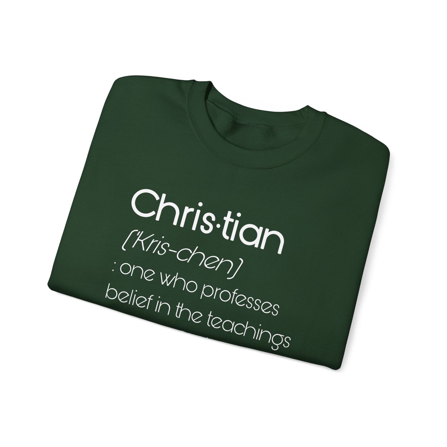 Definition of Christian Sweatshirt