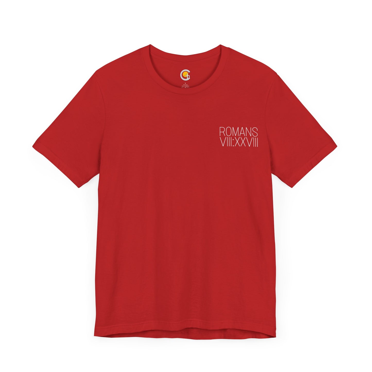 Romans 8:28 Short Sleeve Tee