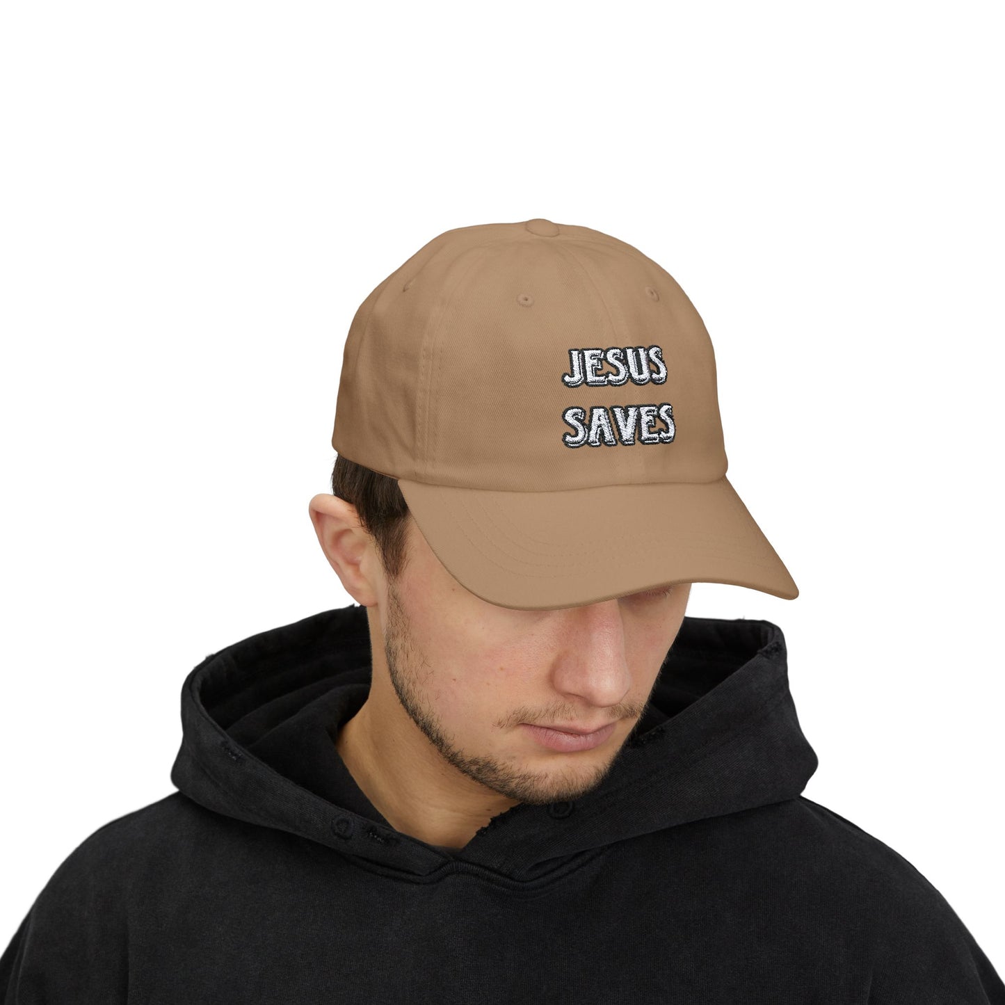 “Jesus Saves” Embroidered Dad Hat