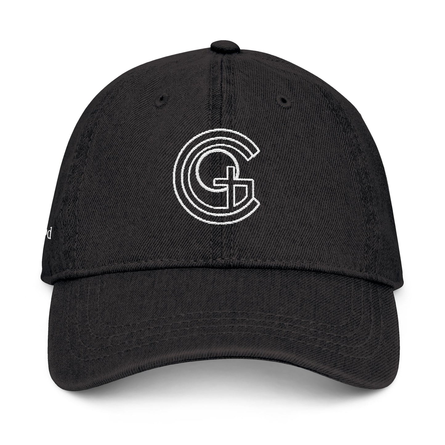 Embroidered Denim 'Child of God Logo' Hat