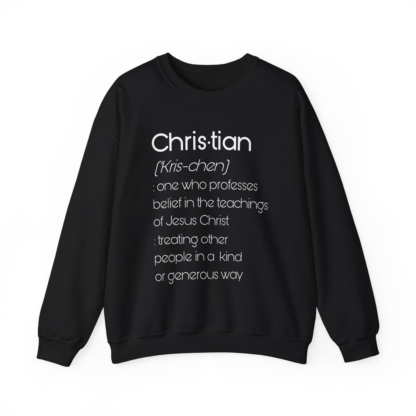 Definition of Christian Sweatshirt