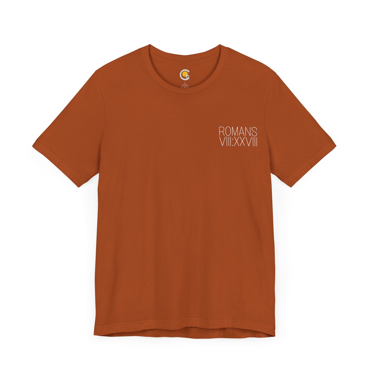 Romans 8:28 Short Sleeve Tee