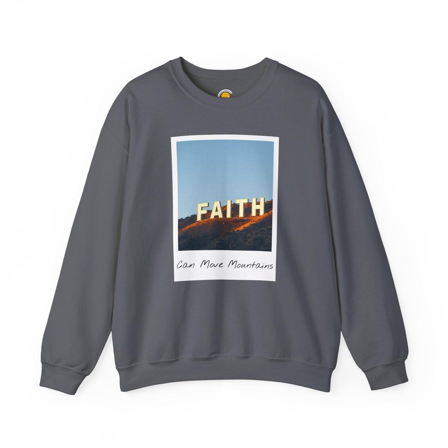 Faith Can Move Mountains Polaroid Sweatshirt