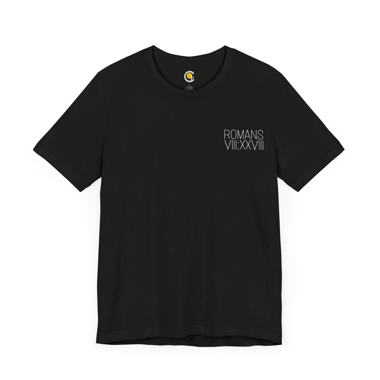 Romans 8:28 Short Sleeve Tee