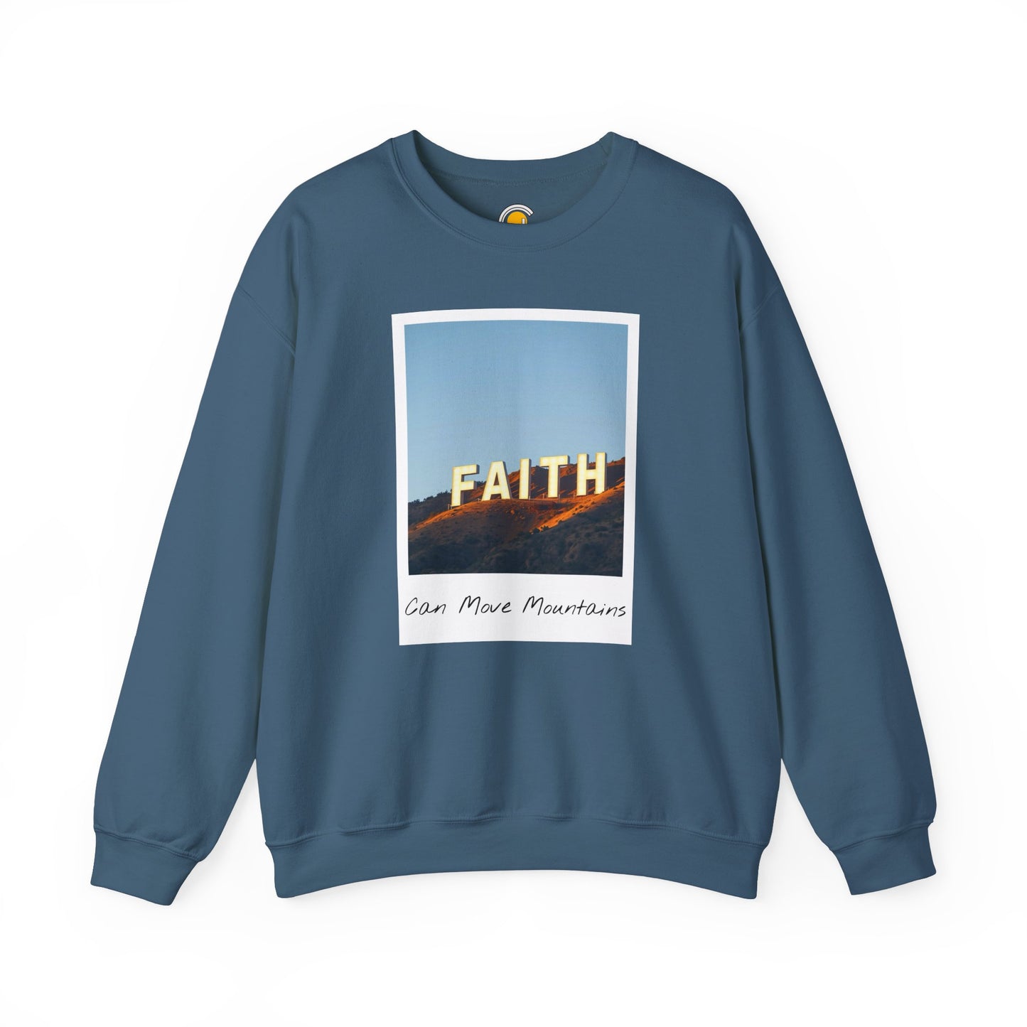 Faith Can Move Mountains Polaroid Sweatshirt