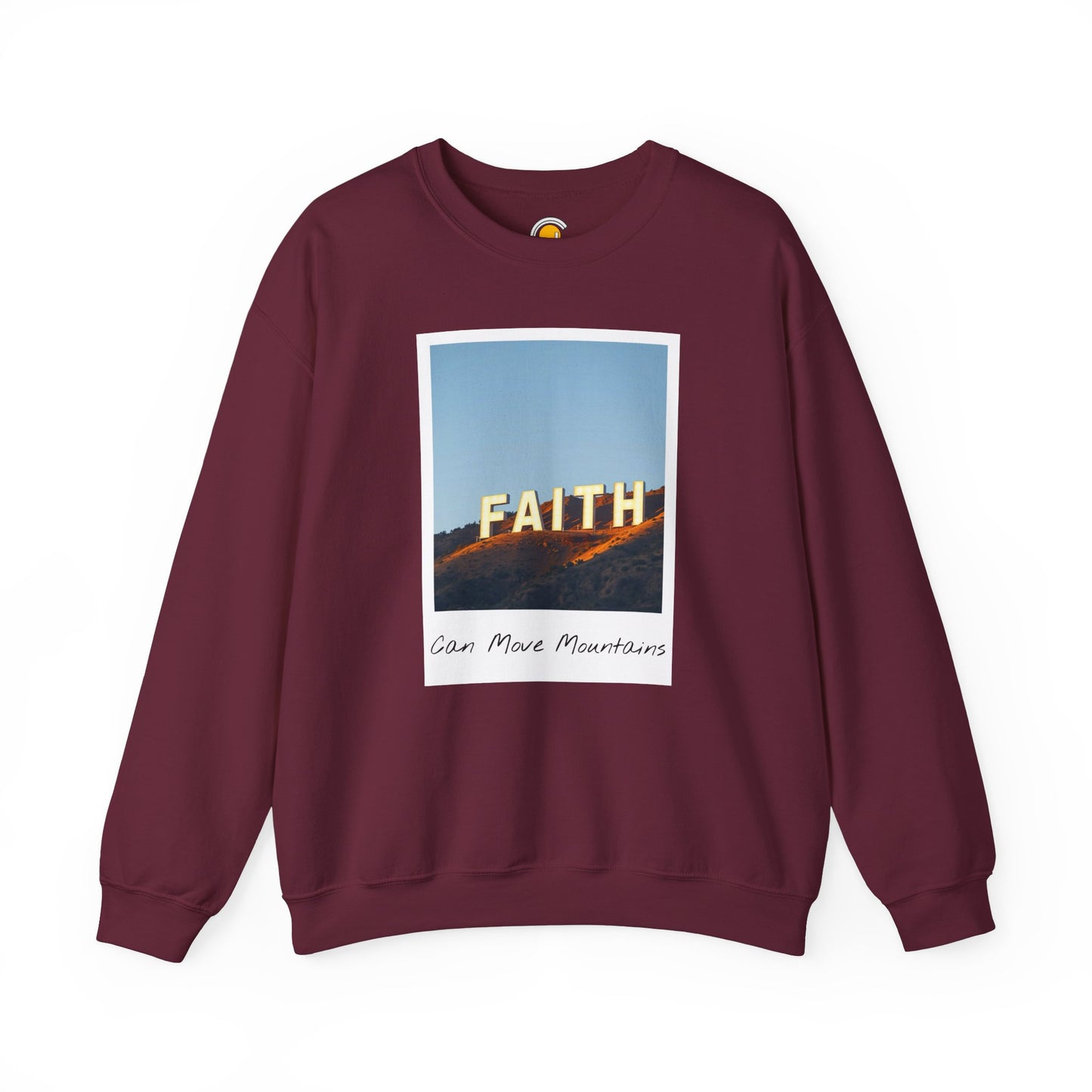 Faith Can Move Mountains Polaroid Sweatshirt