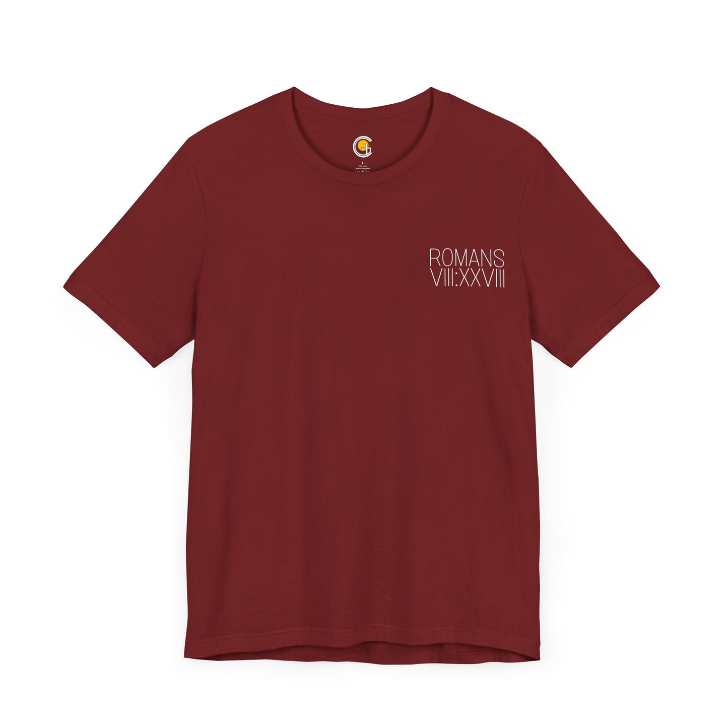 Romans 8:28 Short Sleeve Tee
