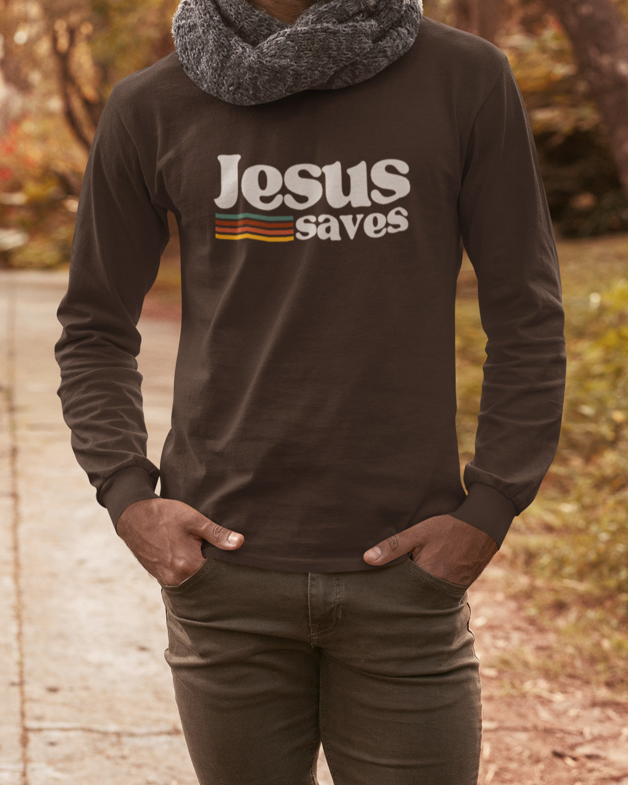 Jesus Saves Long Sleeve Tee