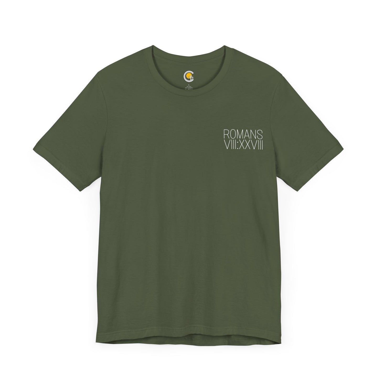 Romans 8:28 Short Sleeve Tee