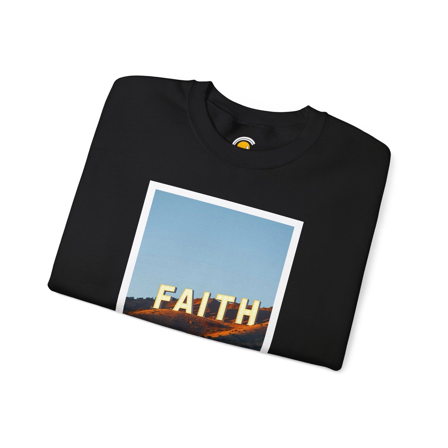 Faith Can Move Mountains Polaroid Sweatshirt