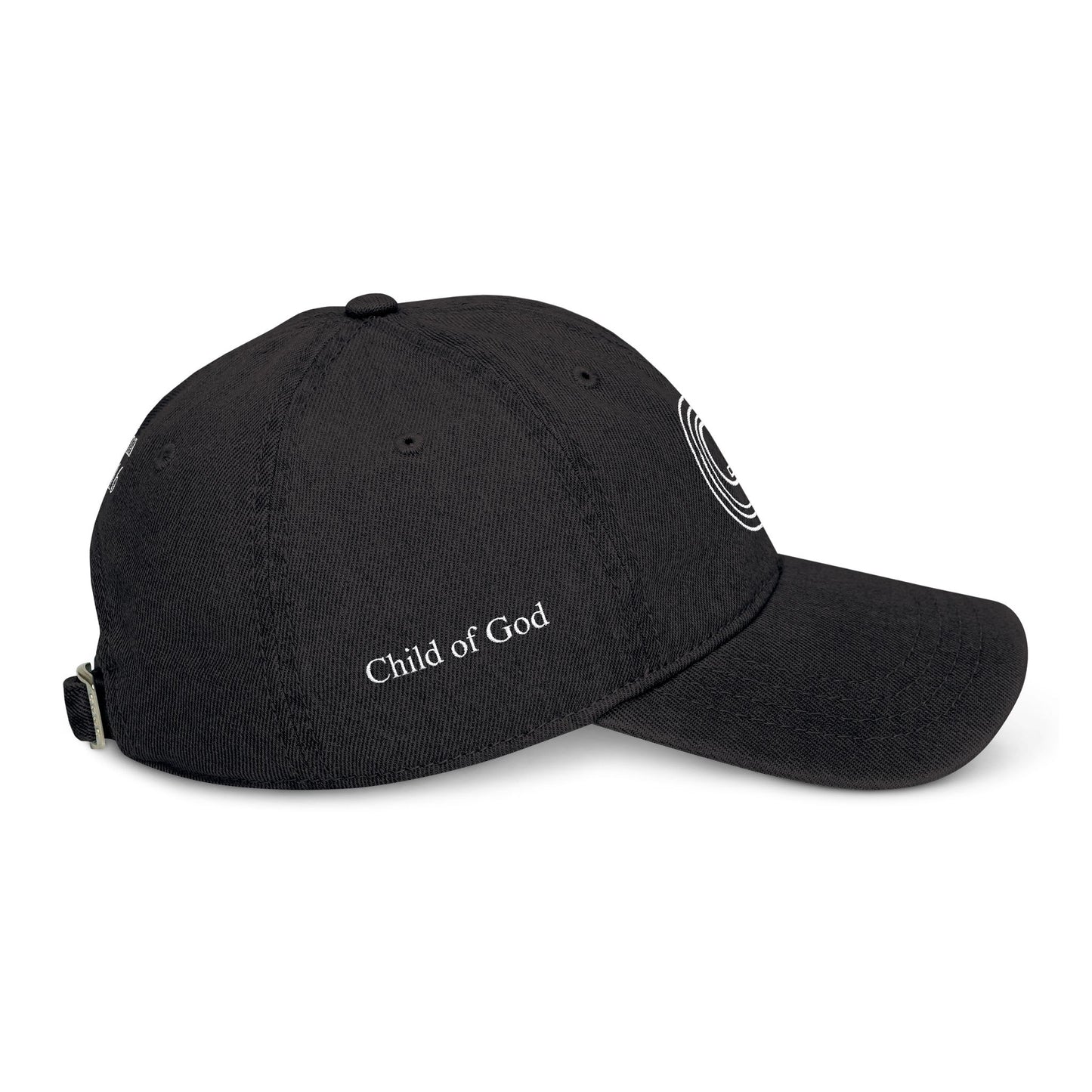 Embroidered Denim 'Child of God Logo' Hat