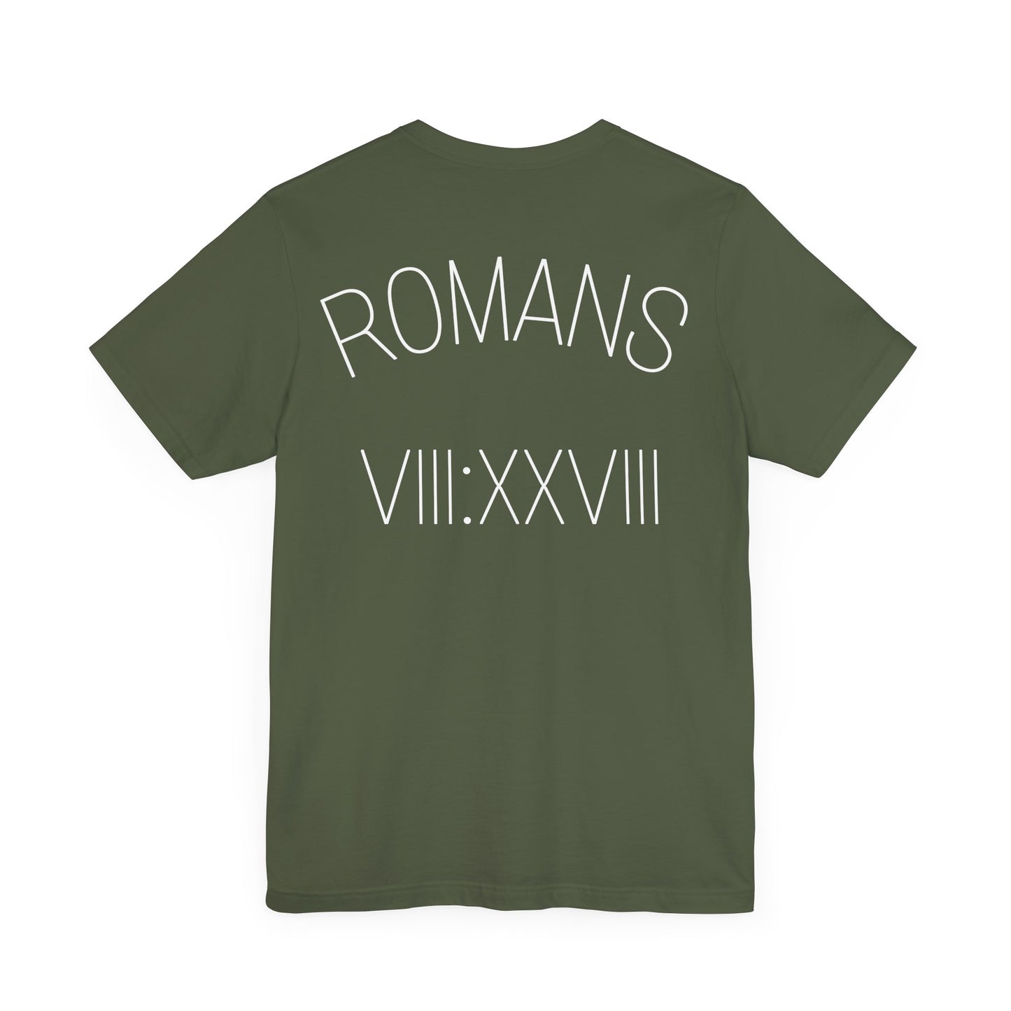 Romans 8:28 Short Sleeve Tee