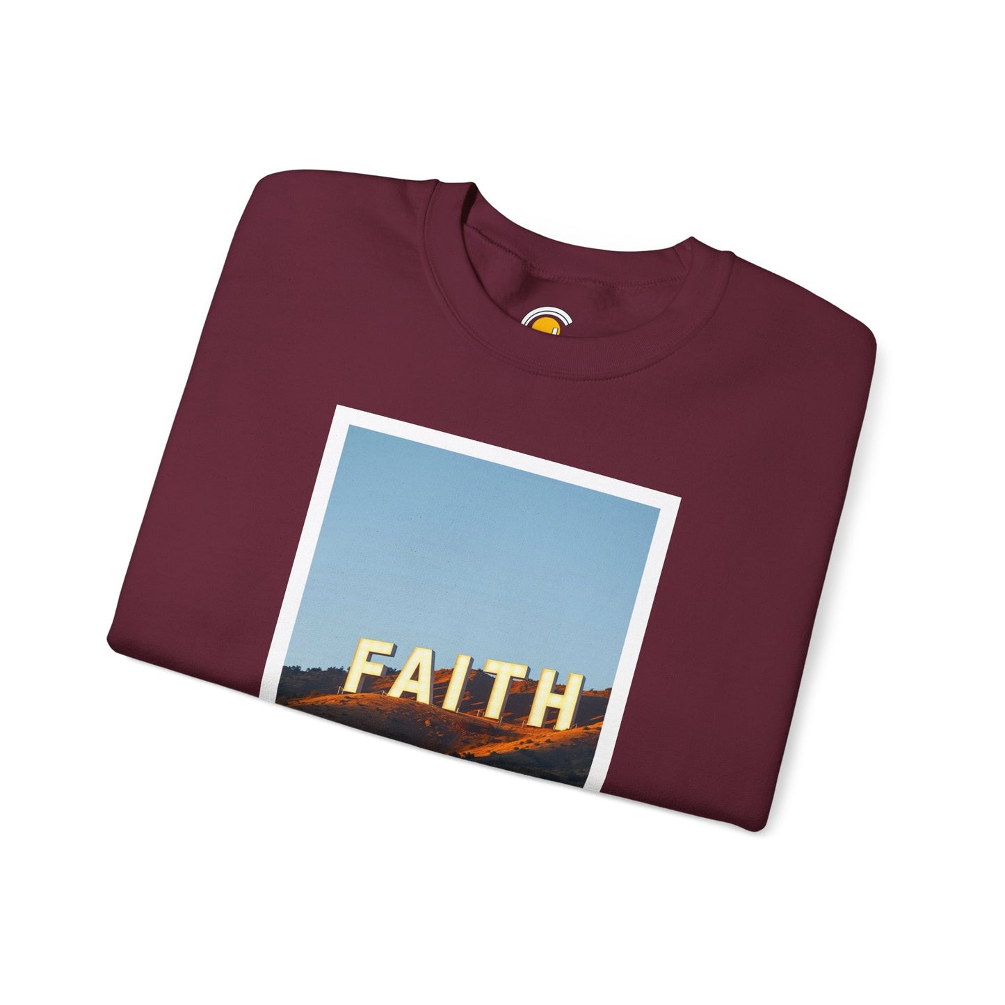 Faith Can Move Mountains Polaroid Sweatshirt