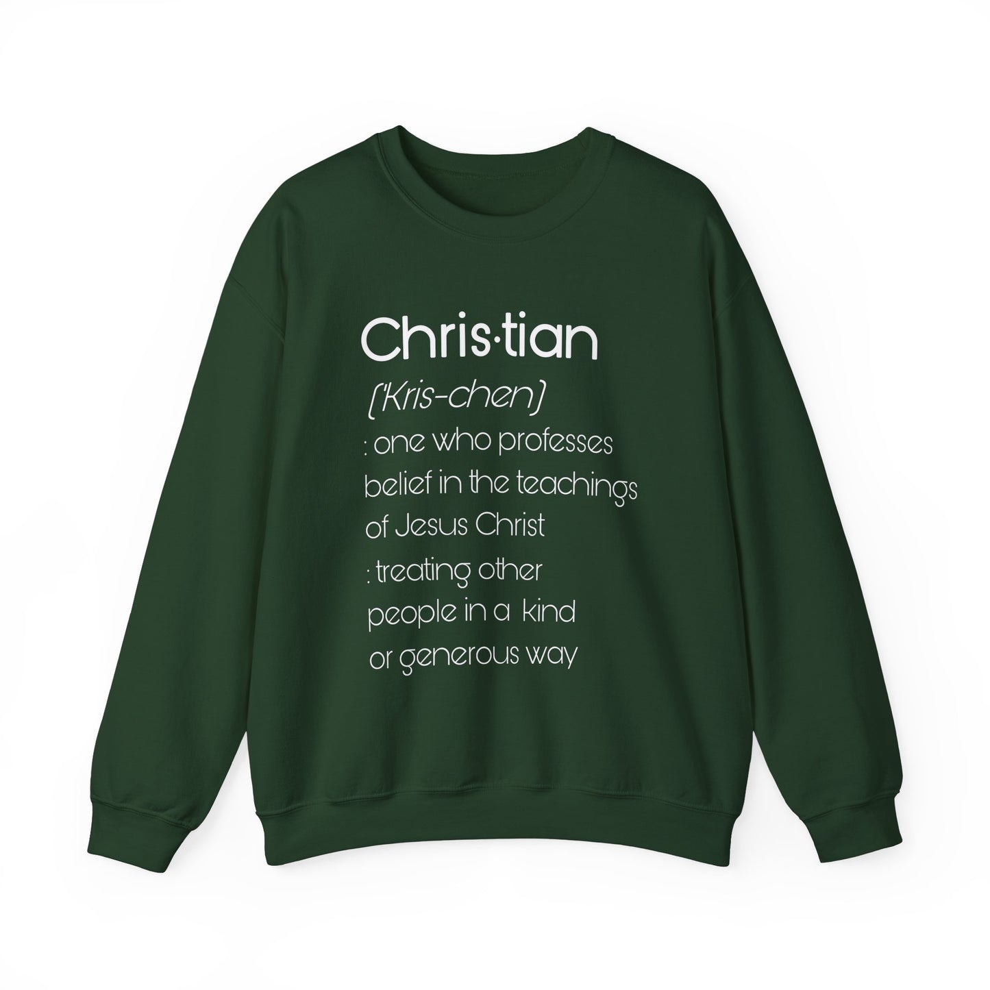 Definition of Christian Sweatshirt