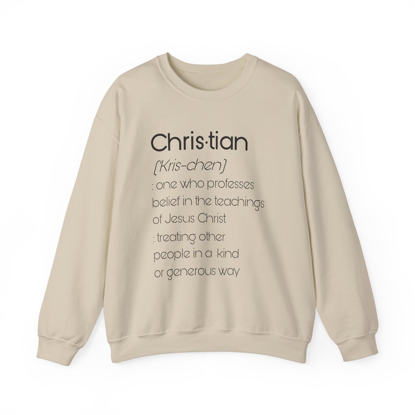 Definition of Christian Sweatshirt