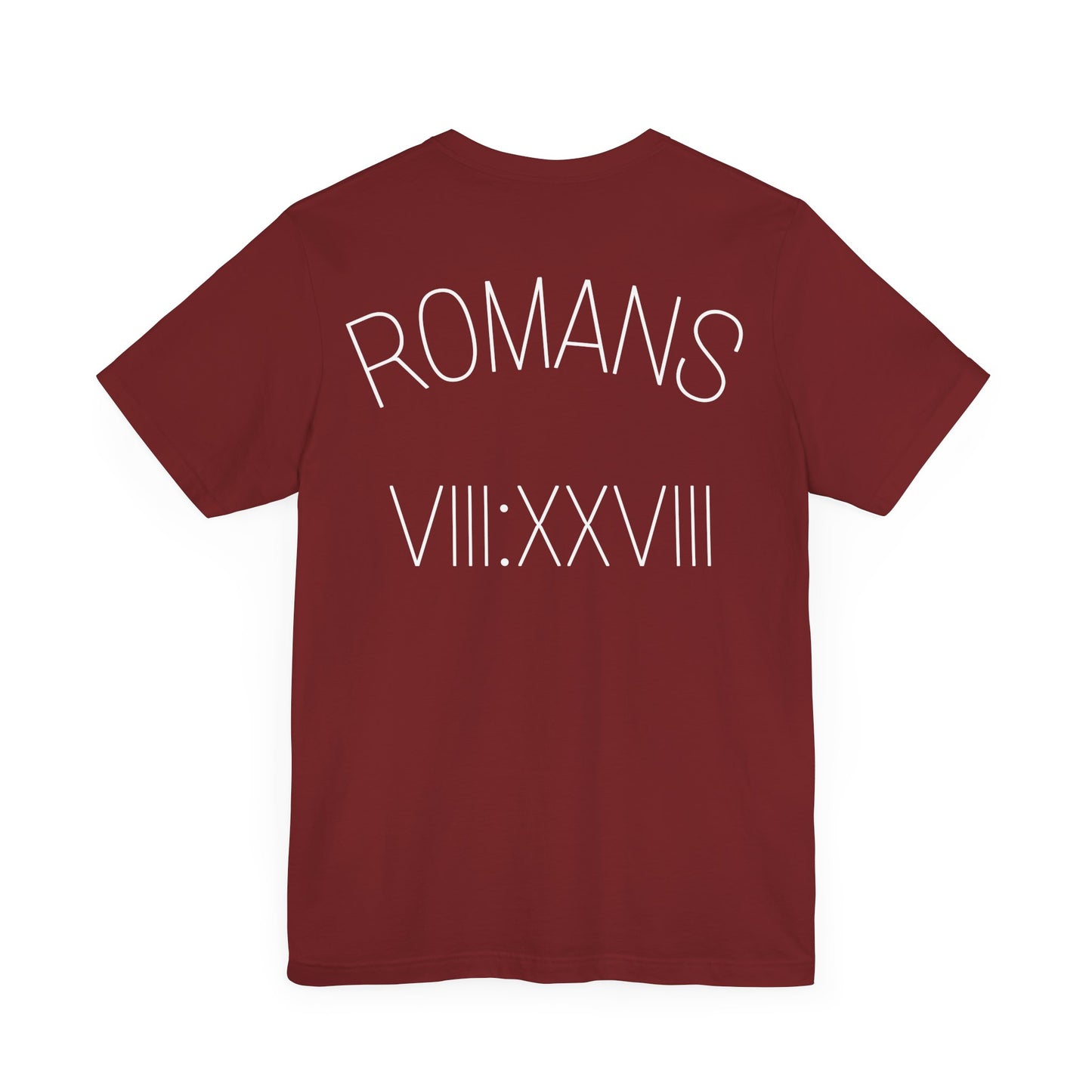 Romans 8:28 Short Sleeve Tee