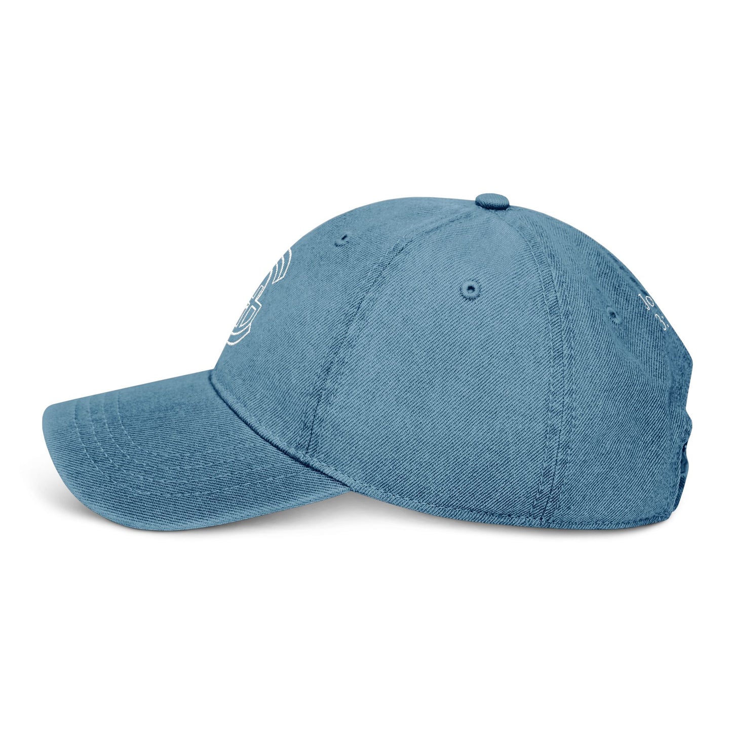 Embroidered Denim 'Child of God Logo' Hat