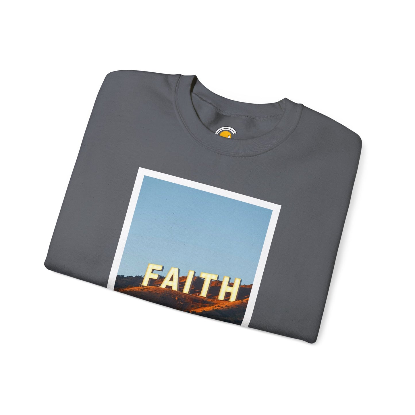 Faith Can Move Mountains Polaroid Sweatshirt