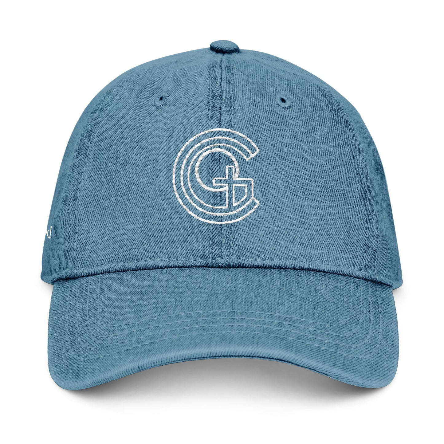 Embroidered Denim 'Child of God Logo' Hat