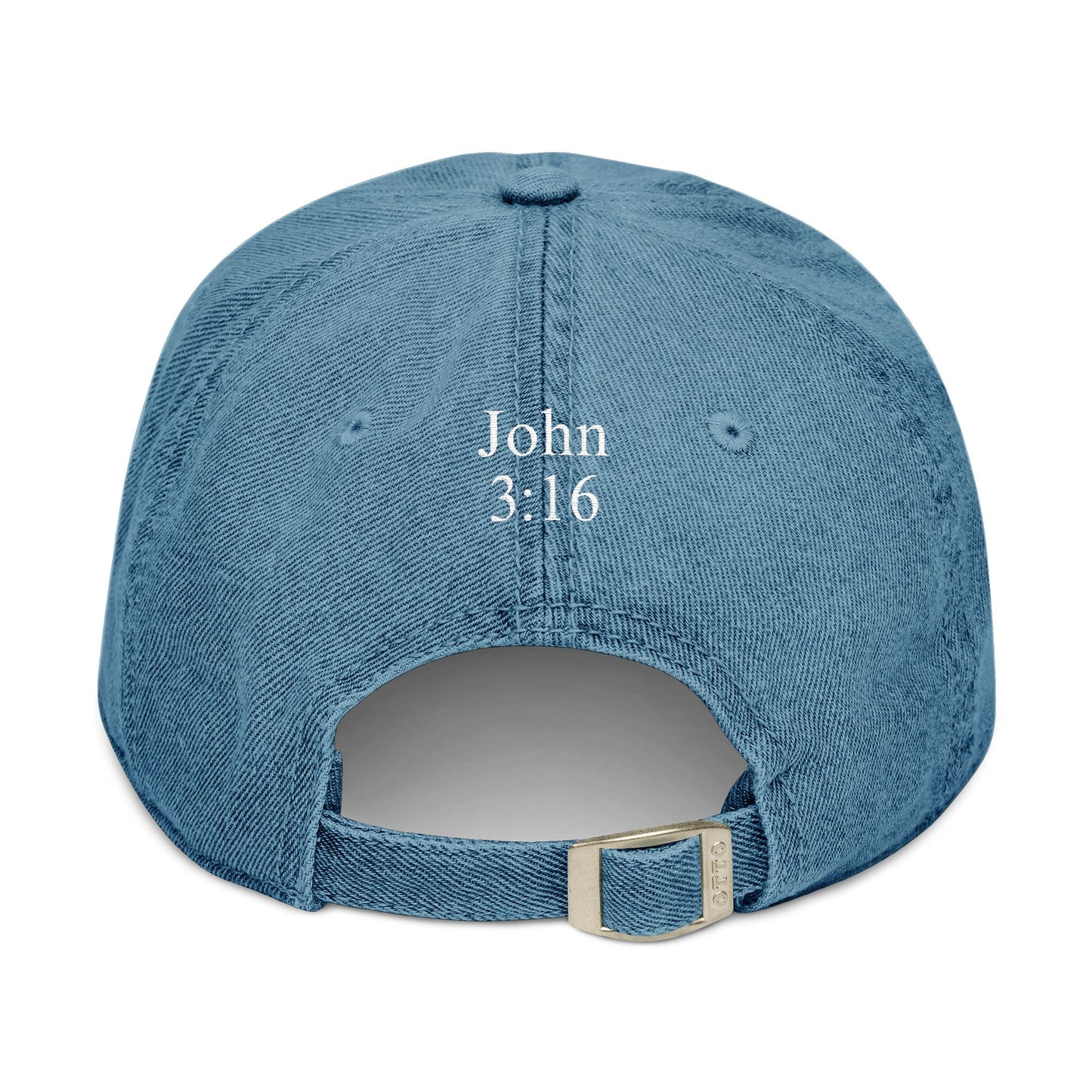 Embroidered Denim 'Child of God Logo' Hat