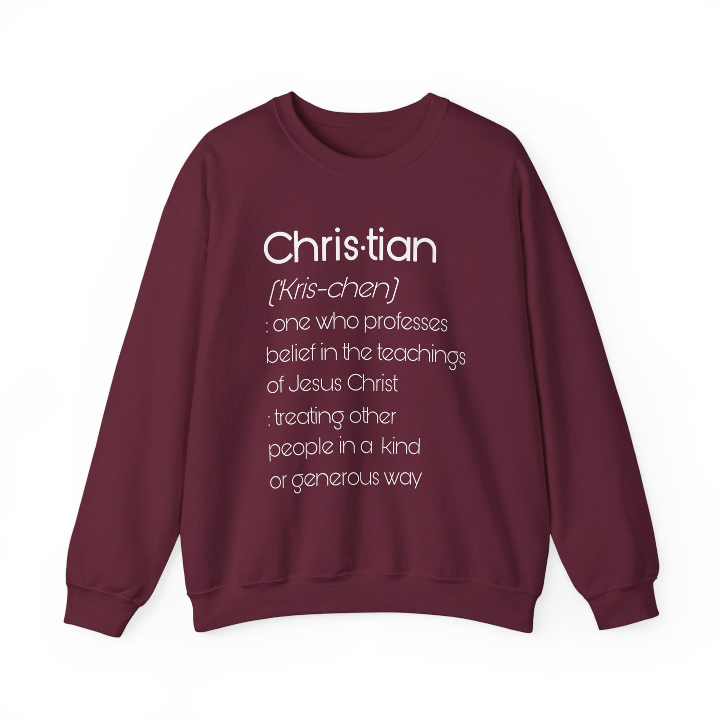 Definition of Christian Sweatshirt
